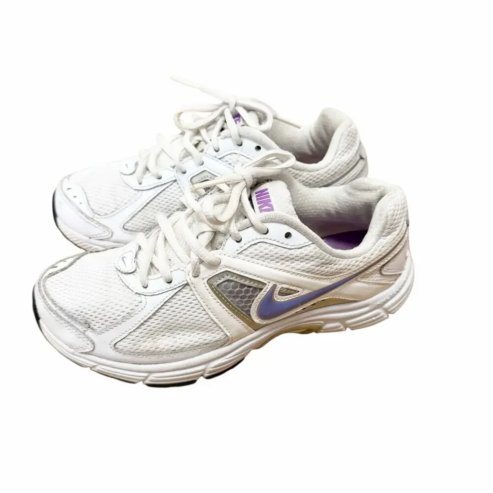 Nike Dart 9 White Purple Sneakers Sz 6